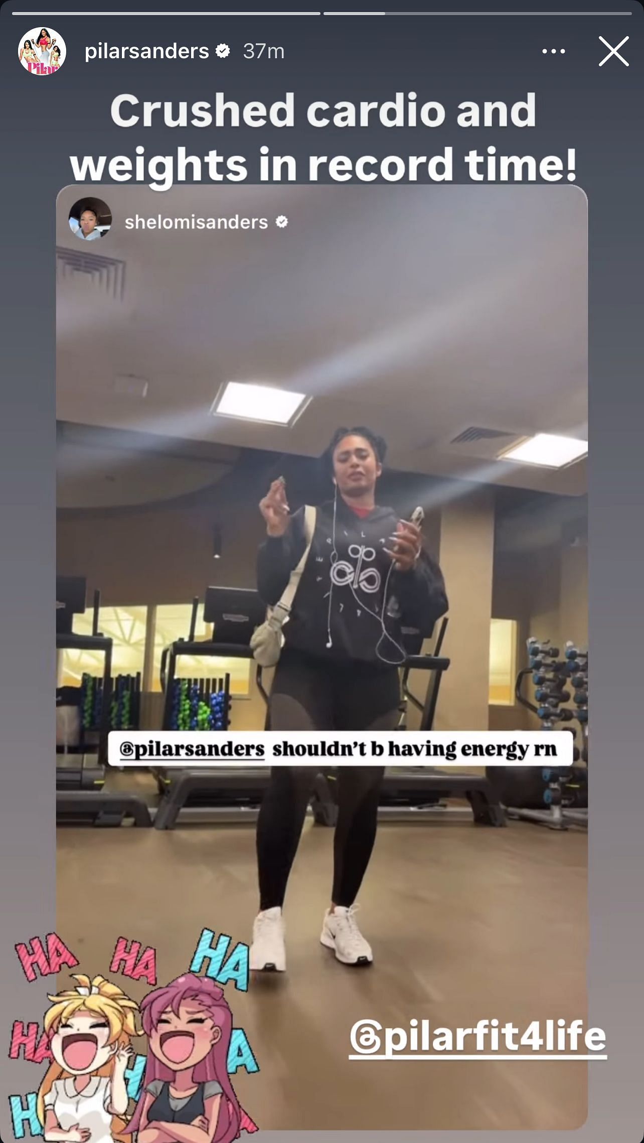 (image credits: @pilarsanders on Instagram)